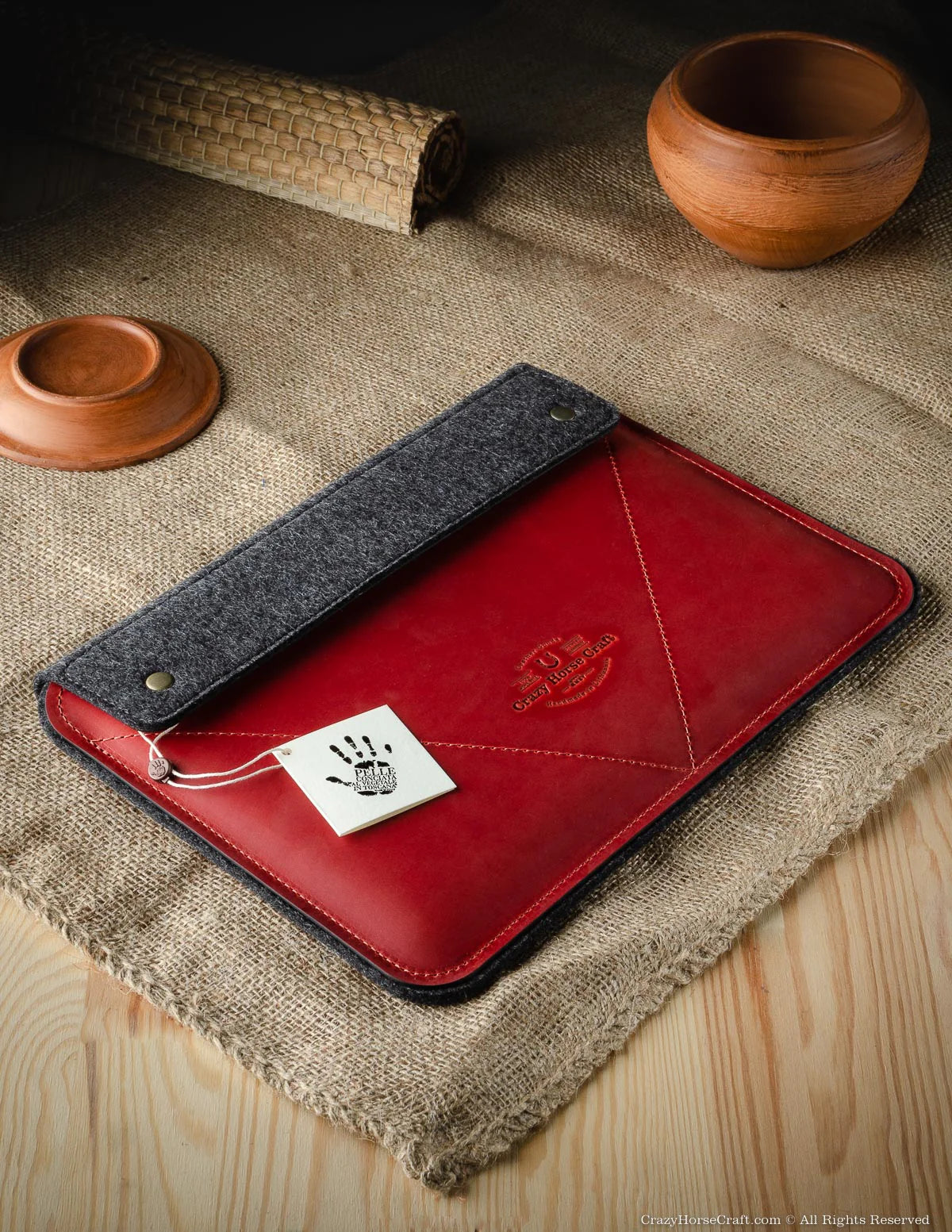 Laptop cover premium leather